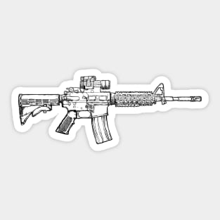 m4 carabine Sticker